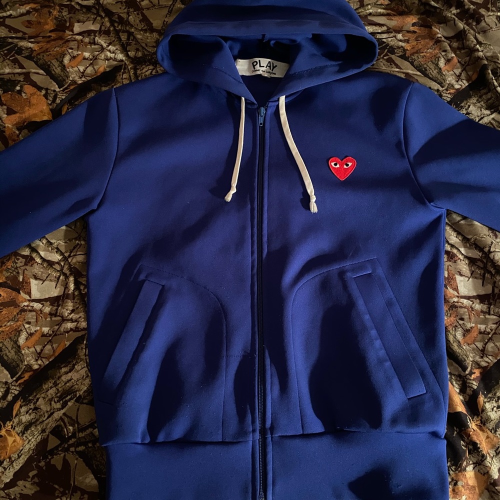 Blue CDG hoodie